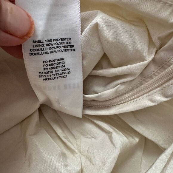 Aritzia Sunday Best Cream Giselle Petal Cropped Top Size 4 - Picture 9 of 13